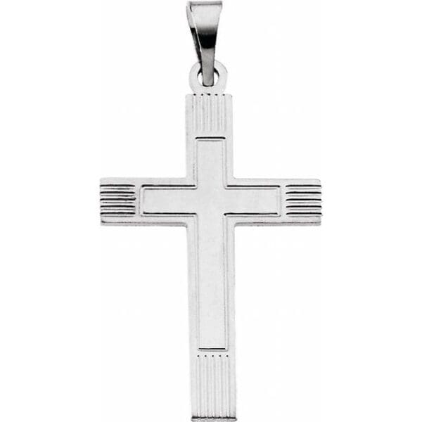 14K Yellow 21.5x12 mm Cross Pendant