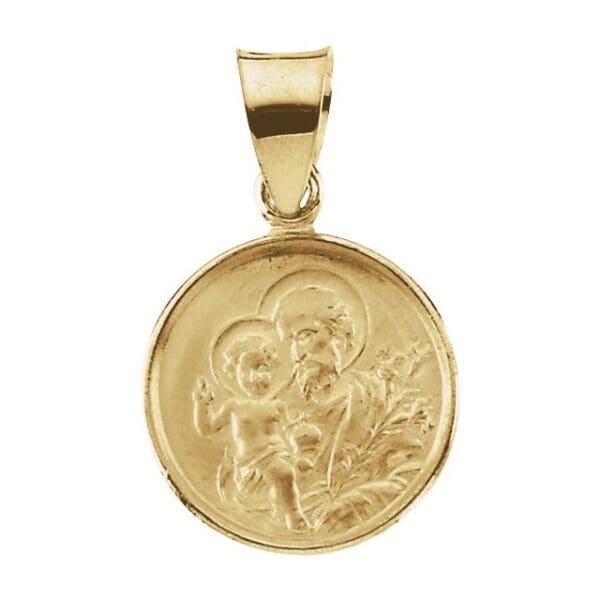 18K Yellow 25 mm St. Joseph Medal