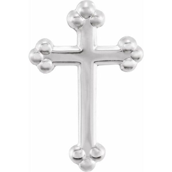 14K Yellow Cross Lapel Pin