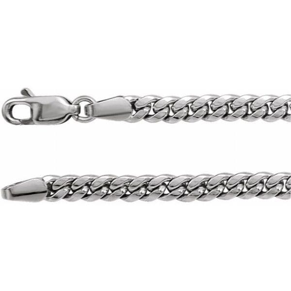 Sterling Silver 3.5 mm Cuban Link Curb 18" Chain