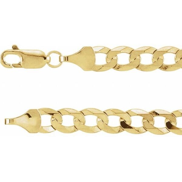 14K Yellow 5.8 mm Curb 16" Chain