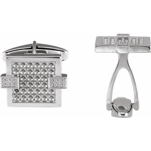 Sterling Silver Cuff Link Mounting