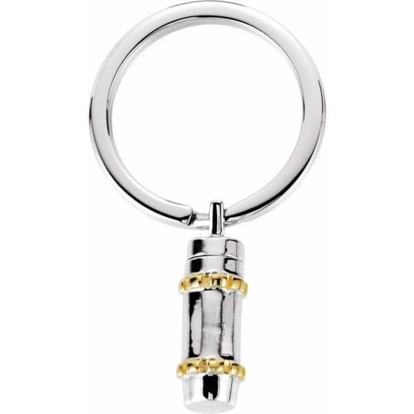 Sterling Silver Cylinder Ash Holder Key Chain