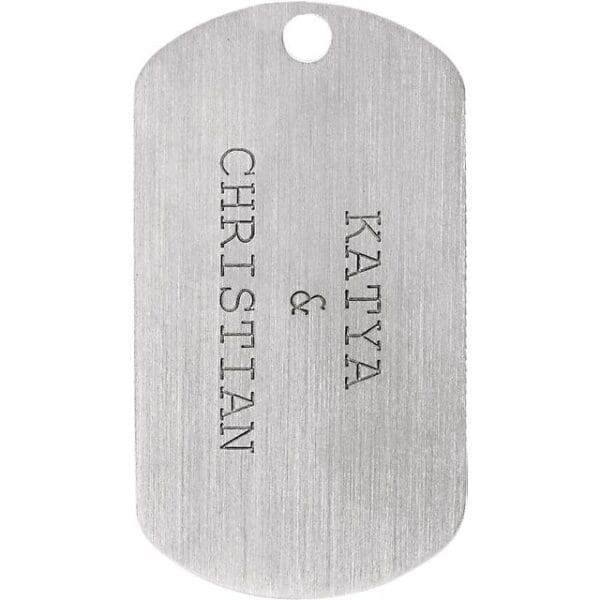 Sterling Silver Posh Mommy® Engravable Daddy Dog Tag