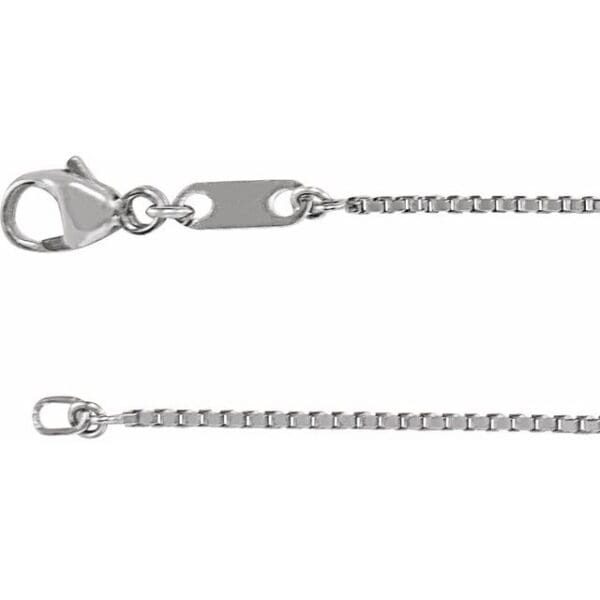 Sterling Silver 1 mm Diamond-Cut Box Chain by the Inch