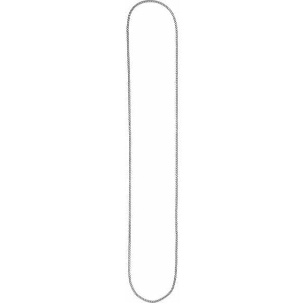 Sterling Silver 2.25 mm Continuous Curb 30" Chain