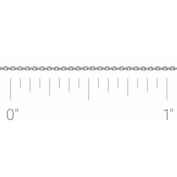 14K Yellow .65 mm Diamond-Cut Cable 16" Chain
