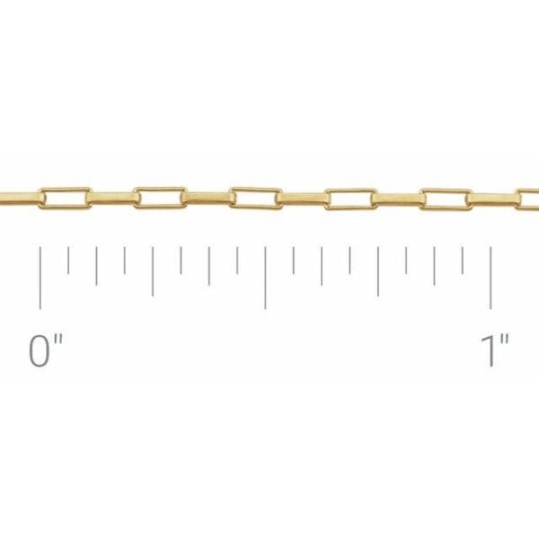 14K Yellow 1.2 mm Elongated Box 16" Chain