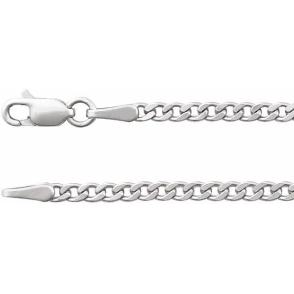 14K Yellow 2.35 mm Curb 16" Chain