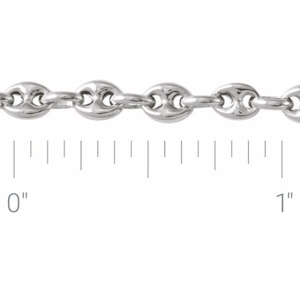 14K Yellow 3.8 mm Hollow Puffed Anchor 16" Chain