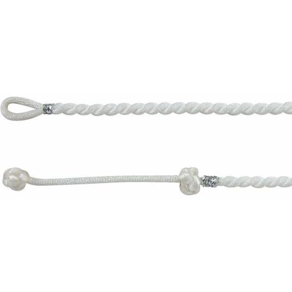 White 3 mm Satin Twist Adjustable 16-18" Necklace