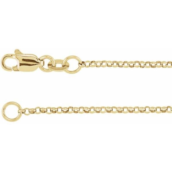 Sterling Silver 1.5 mm Adjustable Hollow Rolo 18-20" Chain