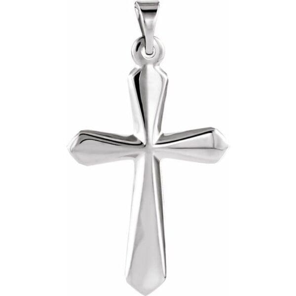 14K Yellow 22.5x16 mm Cross Pendant