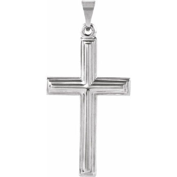 14K Yellow 24x14 mm Cross Pendant