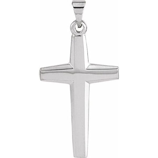 Sterling Silver Cross 18" Necklace