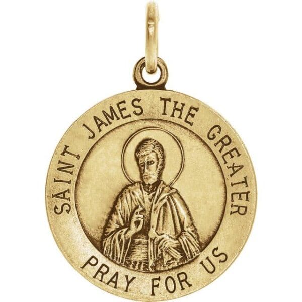 Sterling Silver 18 mm St. James Medal
