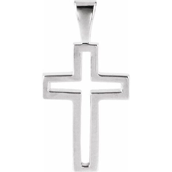 14K Yellow Cross Pendant