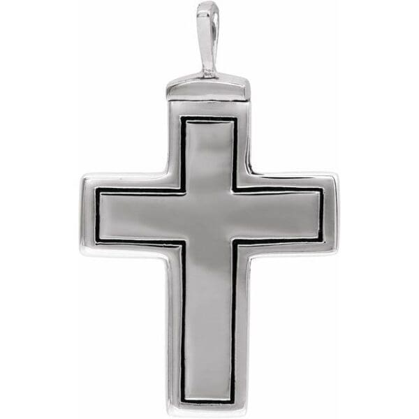 10K Yellow 26x16.5 mm Cross Ash Holder Pendant
