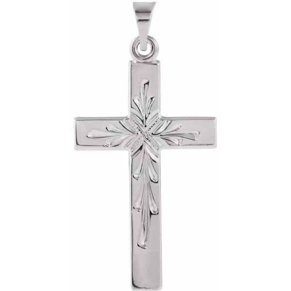 14K Yellow 24x15 mm Cross Pendant