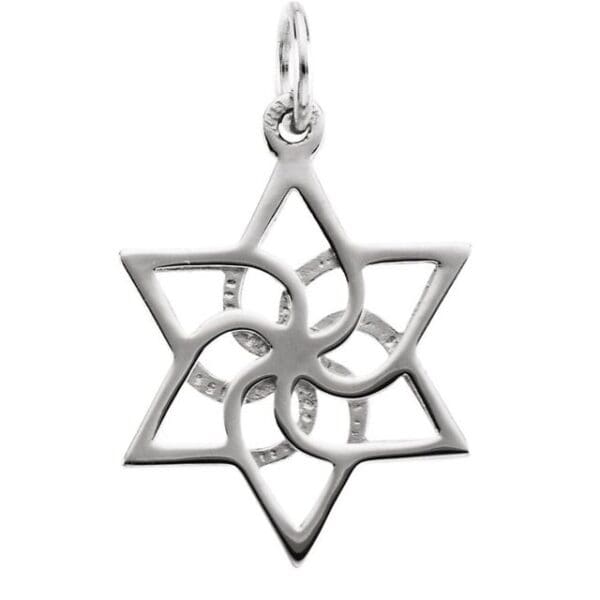 14K Yellow 16.5x14.75 mm Star of David Pendant