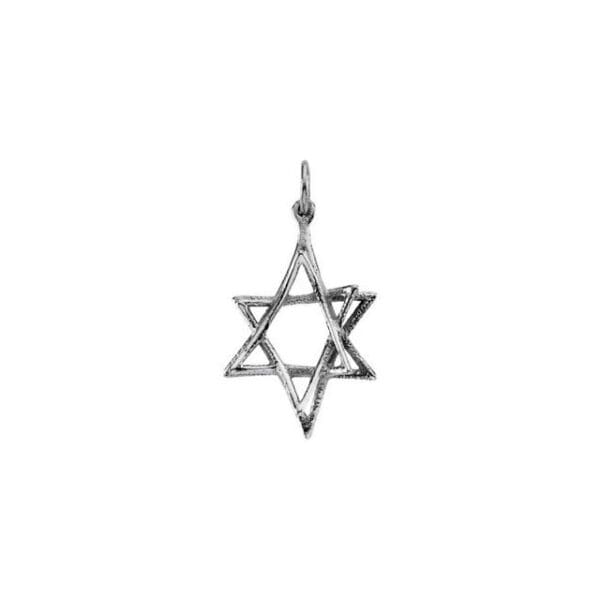 14K Yellow 20.75x15.25 mm Star of David Pendant