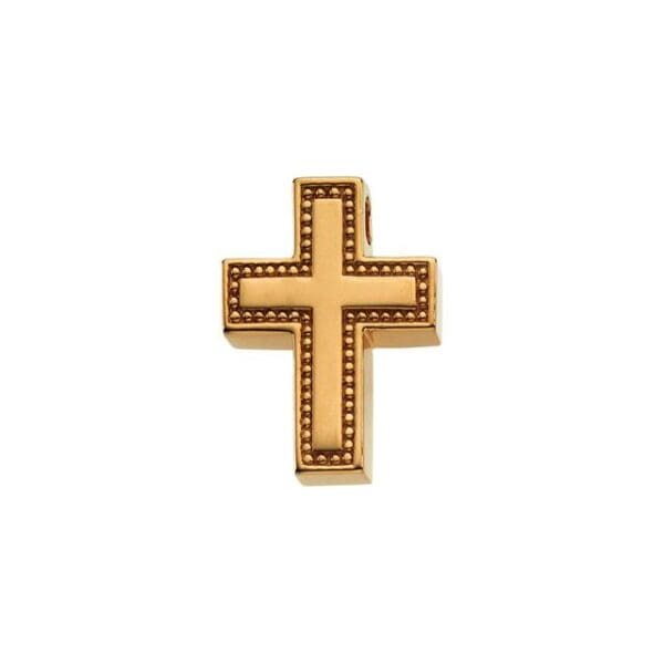 14K Yellow 21x16.25 mm Cross Pendant