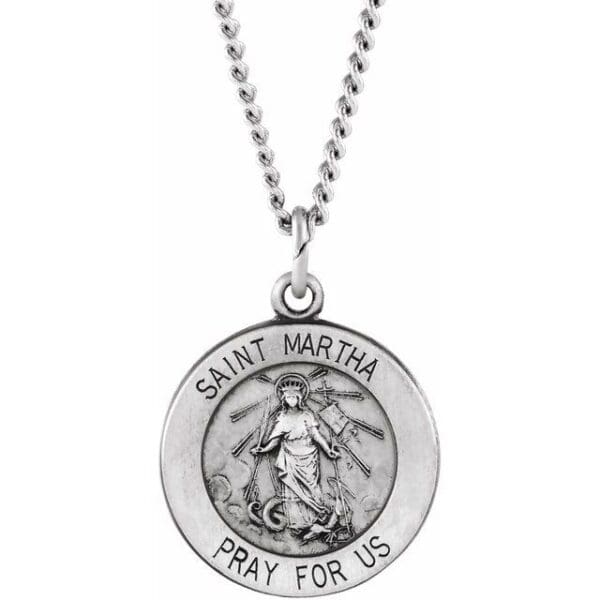14K Yellow 15 mm St. Martha Medal