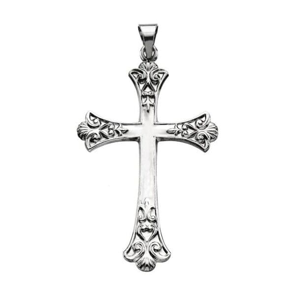 14K Yellow Cross Pendant