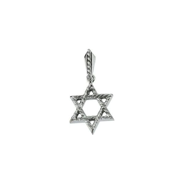 Sterling Silver 20.5x17.75 mm Star of David Pendant