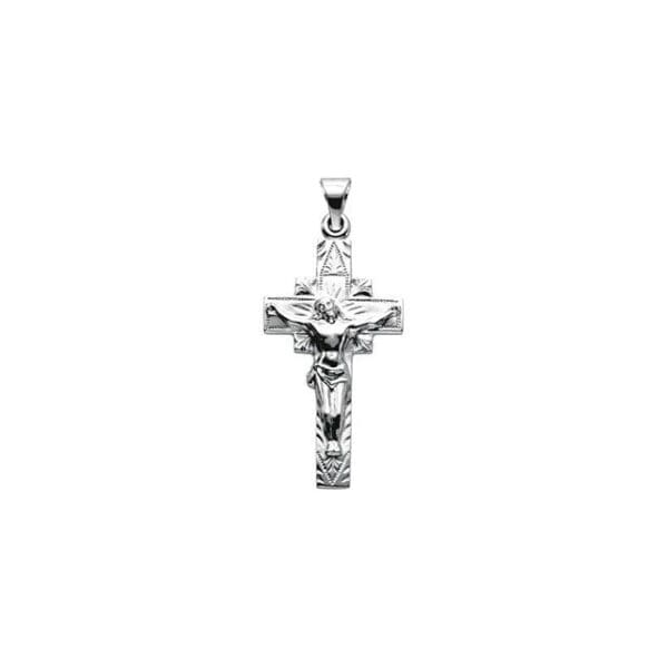 Sterling Silver 29x16.5 mm Crucifix Pendant
