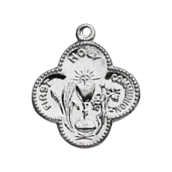 Sterling Silver 18 mm First Holy Communion Medal
