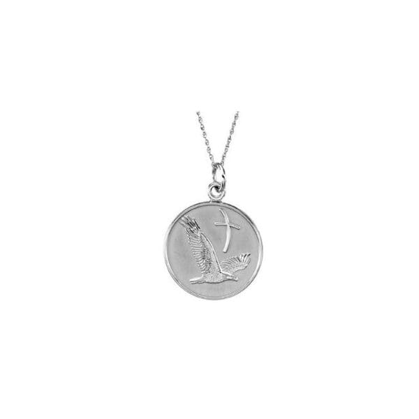 Sterling Silver 20 mm Overcoming Difficulties Pendant