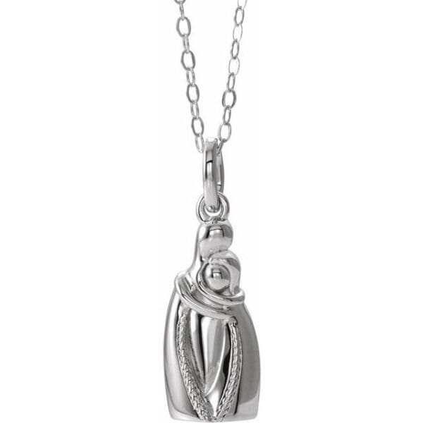 Sterling Silver Holding You Forever Ash Holder 18" Necklace