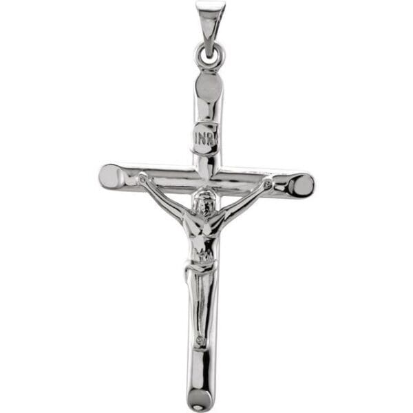 14K Yellow 43x29 mm Crucifix Pendant