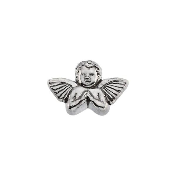 Sterling Silver Praying Cherub Lapel Pin
