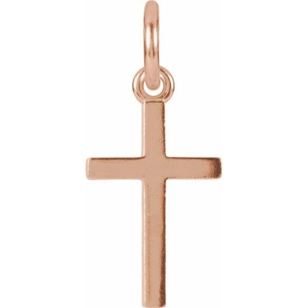 14K Yellow Posh Mommy® Cross Dangle