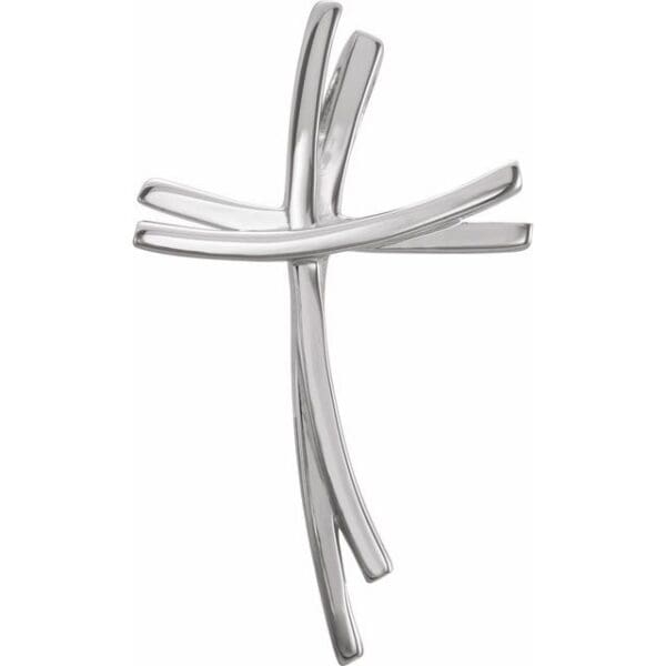 Sterling Silver 29x15 mm Cross Pendant