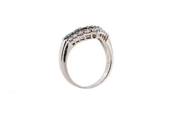 Pt900 V-Shaped Diamond Ring S7 - Image 4