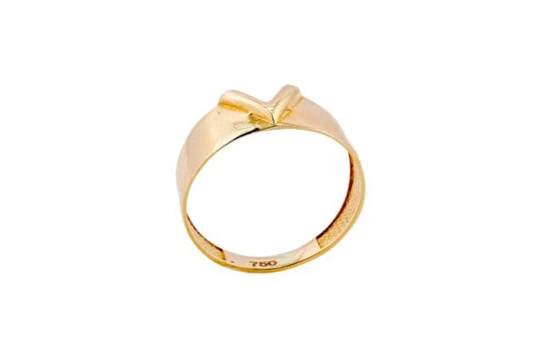 18K Yellow-Gold V-Shaped Ring S7 - Image 3