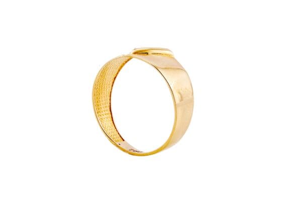 18K Yellow-Gold V-Shaped Ring S7 - Image 4