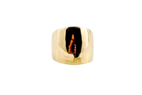 18k Yellow-Gold Dome Ring S6.50 - Image 2
