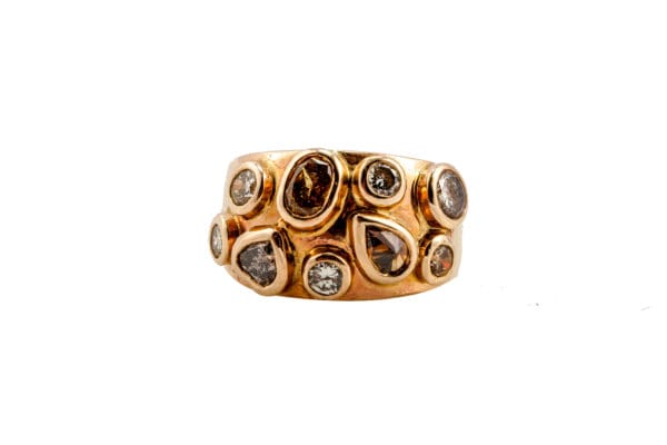 Natural Diamond Ring In 14k Yellow-Gold - Image 2