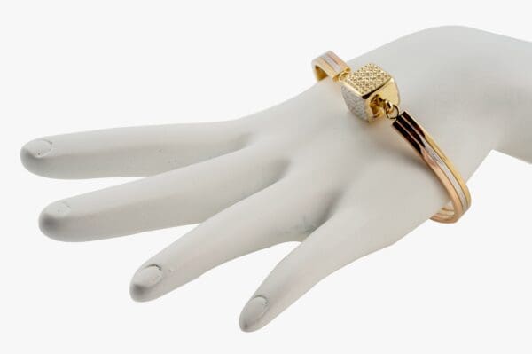 18k Tri-Color Gold Bracelet - Image 5
