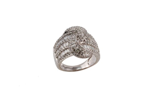18K White-Gold 2ct Diamond Ring S7 - Image 4