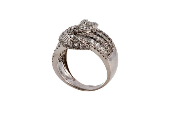 18K White-Gold 2ct Diamond Ring S7 - Image 5