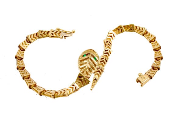 18k Yellow-Gold Serpentine Bracelet S7 - Image 4