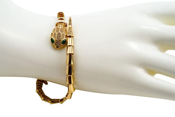 18k Yellow-Gold Serpentine Bracelet S7 - Image 5