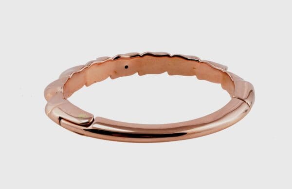 18K Rose-Gold Bangle w/Spikes - Image 3