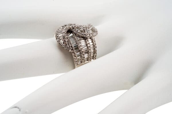 18K White-Gold 2ct Diamond Ring S7 - Image 3
