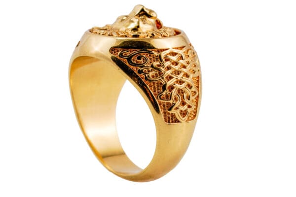 18k Yellow-Gold Designer-Inspired Ring S8-8.5 - Image 4
